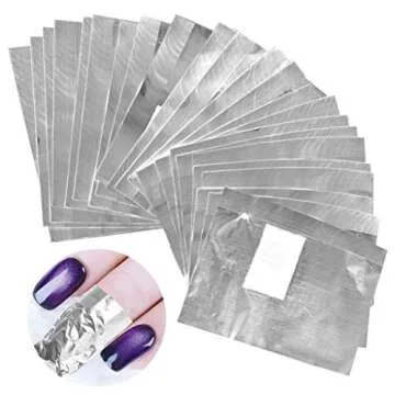 Tongcloud Nail Polish Remover Nail Foil Wraps Nail Gel Remover Soak Off Foils Cotton Pads Gel Polish...