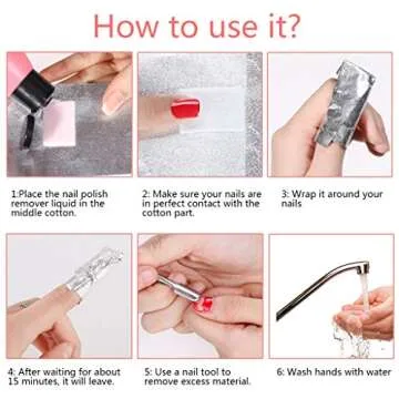 Tongcloud Nail Polish Remover Nail Foil Wraps Nail Gel Remover Soak Off Foils Cotton Pads Gel Polish Remover Soak Off Foils Gel Nail Polish Remover Wrap (2.5x3.5, 400.00)