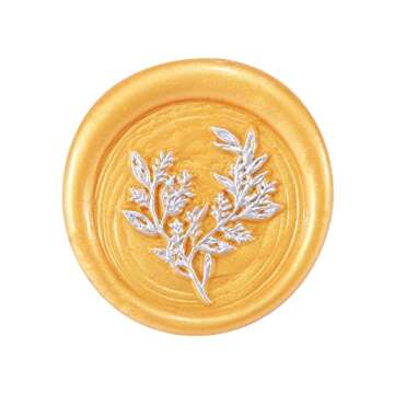 Yoption Eucalyptus Wax Seal Stamp for Elegant Invitations
