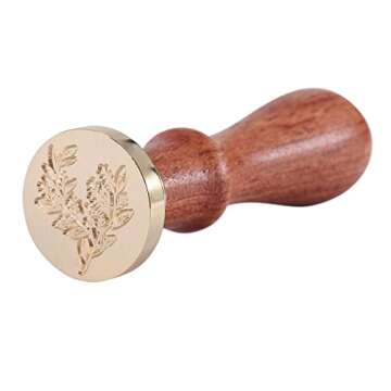 Yoption Eucalyptus Wax Seal Stamp for Elegant Invitations