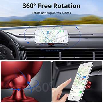 SYNCWIRE Magnetic Phone Mount: Secure 360° Car Holder