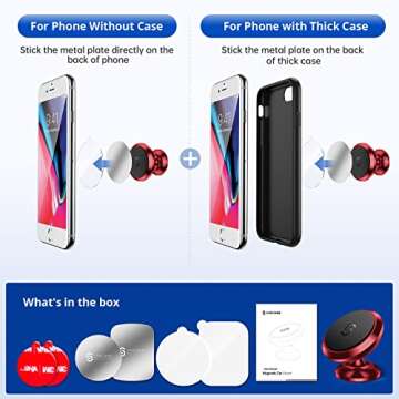 SYNCWIRE Magnetic Phone Mount: Secure 360° Car Holder