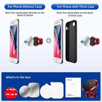 SYNCWIRE Magnetic Phone Mount: Secure 360° Car Holder