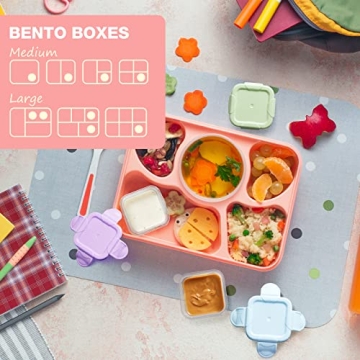 MFacoy 6 Pack Salad Dressing Containers - Leak Proof & Reusable