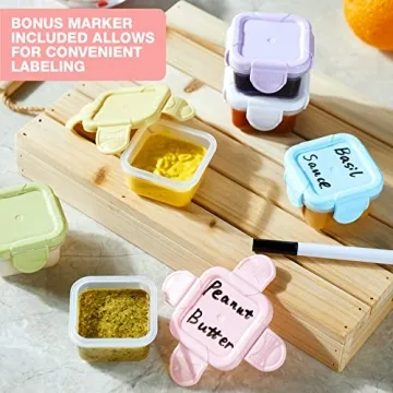 MFacoy 6 Pack Salad Dressing Containers - Leak Proof & Reusable