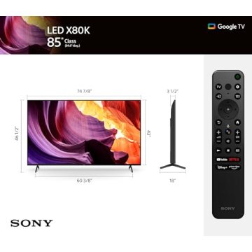 Sony 85 Inch 4K Ultra HD Smart TV - Stunning Visuals