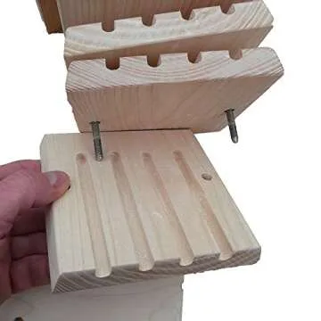 Wildlife World Interactive Wooden Bee House - Pollinator Bee Management System