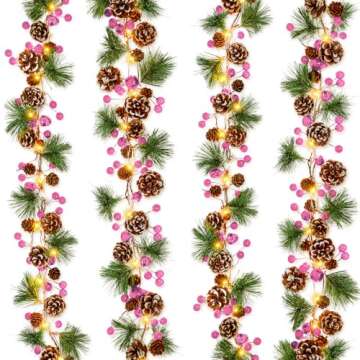 Ouddy Decor 6.56 Ft Lush Silver Dollar Eucalyptus Garland