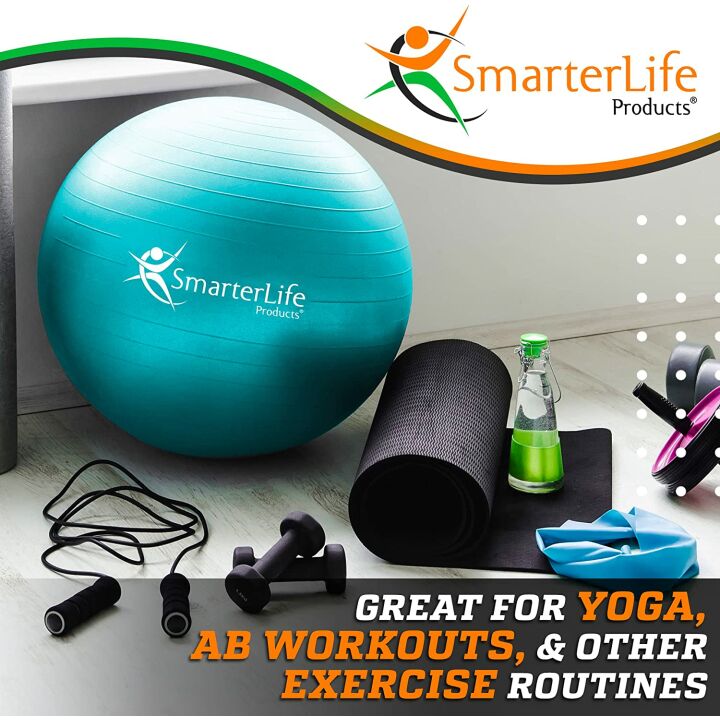 SmarterLife Exercise Ball for Fitness & Yoga