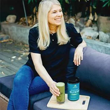 Matcha Green Tea Powder with Ashwagandha by Ancient Nutrition, Ancient Elixirs Superfood Matcha Energy Powder, with MCTs, Promotes Healthy Energy Levels, Paleo and Keto Friendly, 20 Servings