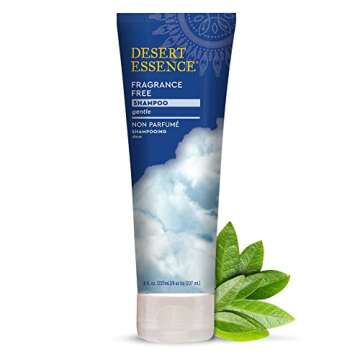 Desert Essence Fragrance Free Shampoo - Pure - 8 Fl Ounce - Unscented - Gloss & Shine - Strengthens ...