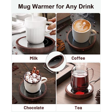 SWEETFULL Coffee Mug Warmer 36W for Desk with 3 Temp Settings