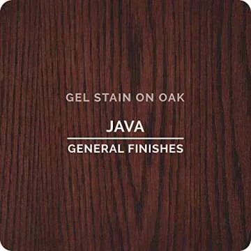 General Finishes Oil Base Gel Stain, 1/2 Pint, Java
