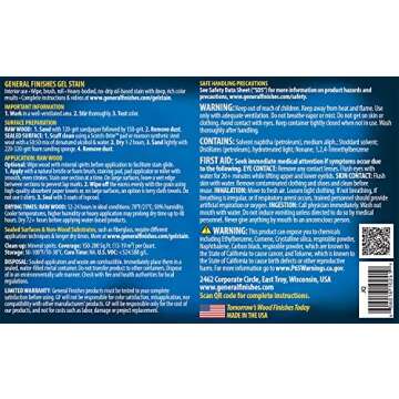 General Finishes Oil Base Gel Stain, 1/2 Pint, Java