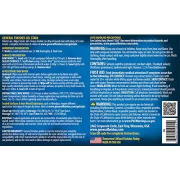 General Finishes Oil Base Gel Stain, 1/2 Pint, Java