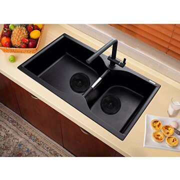 V-TOP 6" Silicone Drain Plug - 2 Pack for Kitchen & Bathroom