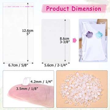 Anezus Earring Packaging Kit - 400 Pcs of Quality Display Supplies