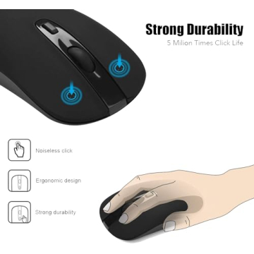 Cimetech Wireless Computer Mouse for Quiet Comfort