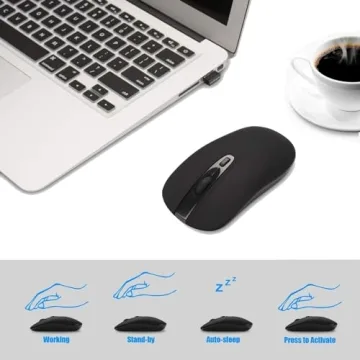 Cimetech Wireless Computer Mouse for Quiet Comfort