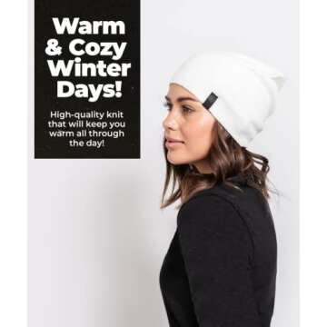 Evony- Warm Slouchy Beanie Hat - Deliciously Soft Daily Beanie in Fine Knit - Army Green One Size