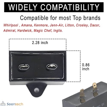 Seentech W10613606 Refrigerator Compressor Start Relay and Capacitor for Whirlpool & Kenmore