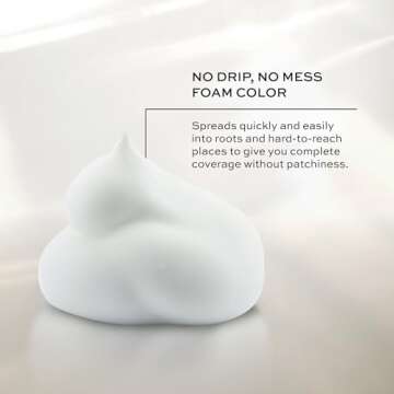 John Frieda Precision Foam Colour, Medium Chestnut Brown 5NBG, Full-coverage Hair Color Kit, Anti-Fade Gray Coverage, Deep Color Saturation Hair Dye, 1 Application