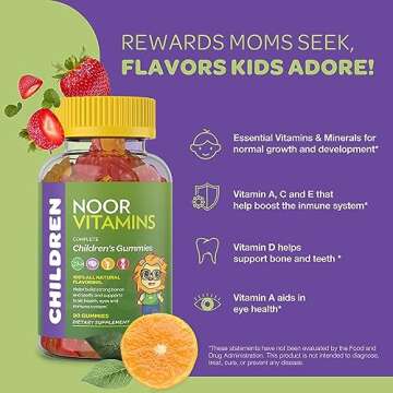 Halal Kids Multivitamin Gummies – Noor Vitamins 90 Count