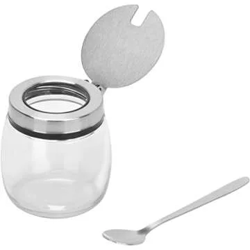 onlyfire Glass Condiment Jar Set - Spice Up Your Kitchen!