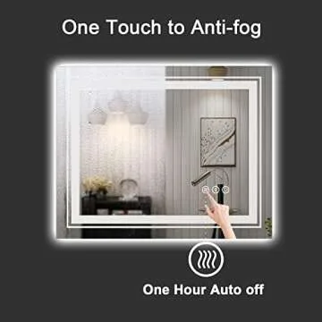 Snowdool LED Bathroom Mirror with Anti-Fog and Dimming