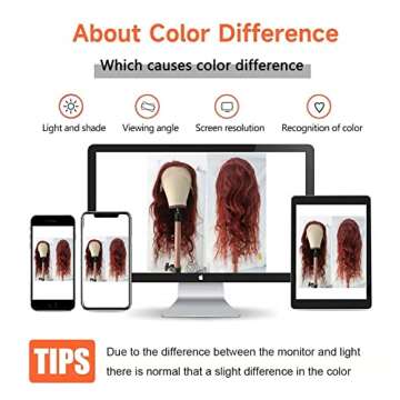 Wavymy Reddish Brown Lace Front Wigs Human Hair Body Wave 13x4 HD Lace Frontal Wig 180% Density Colored Lace Front Wigs for Black Women Pre plucked with Baby Hair #33 Auburn Color 18 inch