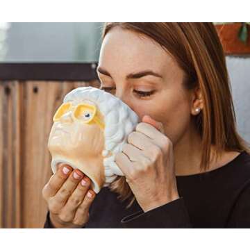 The Golden Girls Sophia Petrillo Sculpted Ceramic Mug | BPA-Free Large Coffee Cup For Espresso, Caffeine, Beverages, Home & Kitchen Essentials | Cute Gifts and Collectibles | Holds 20 Ounces