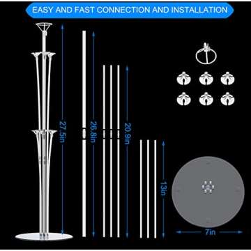 28" LANGXUN Balloon Stand Kit for All Occasions Decoration