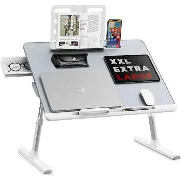 Adjustable Laptop Bed Tray Desk for Comfort