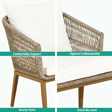 YITAHOME Outdoor Dining Sofa Chair for Comfort & Style