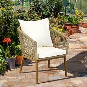 YITAHOME Outdoor Dining Sofa Chair for Comfort & Style