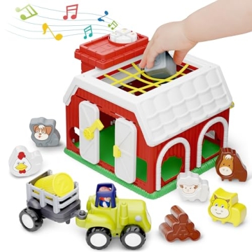 iPlay, iLearn Shape Sorter Baby Toys for 1 Year Old Boys, 12 18 24 Months Infant Learning Toy Set, F...