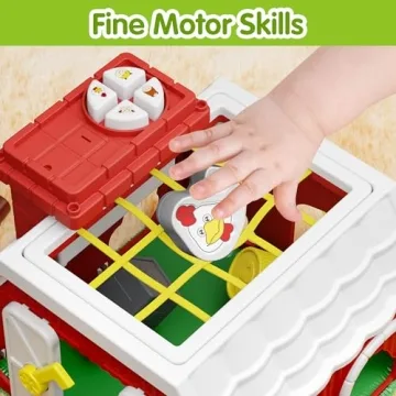 iPlay, iLearn Educational Farm Animal Shape Sorter Toy