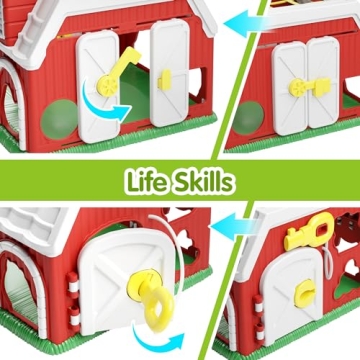 iPlay, iLearn Educational Farm Animal Shape Sorter Toy