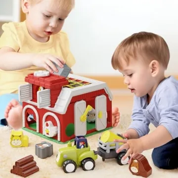 iPlay, iLearn Educational Farm Animal Shape Sorter Toy