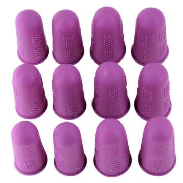 Non-Stick Finger Protectors - Flex Series Silicone Covers for Crafting