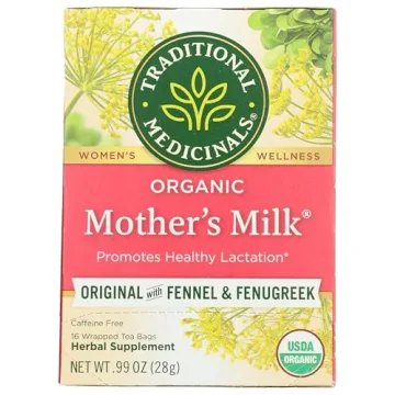 Traditional Medicinals Organic Mother’s Milk Herbal Tea for Lactation Support - 16 Tea Bags