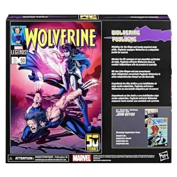 Marvel Legends Wolverine Psylocke 50th Anniversary Action Figure 2-Pack