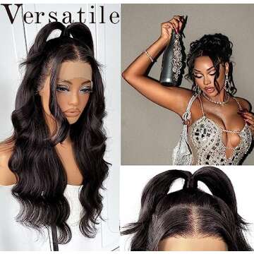 MITIMES 13x6 HD Glueless Synthetic Lace Front Wig