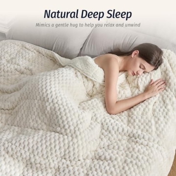 Wemore Dual-Sided Cozy Weighted Blanket for Adults