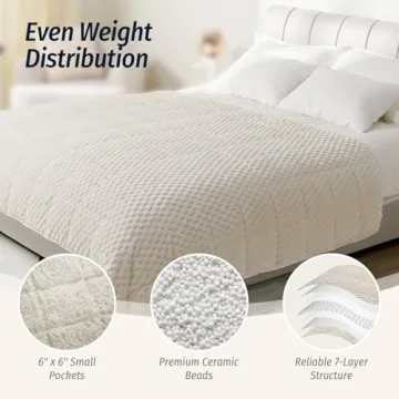 Wemore Dual-Sided Cozy Weighted Blanket for Adults