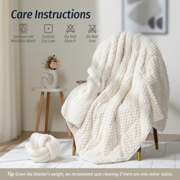 Wemore Dual-Sided Cozy Weighted Blanket for Adults