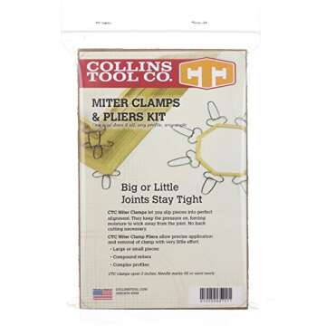 Collins Miter Pliers and 13 Miter Clamps - Proudly Made in the USA