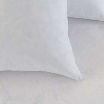 Downluxe Indoor White Pillows for Ultimate Comfort