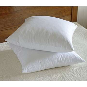 Downluxe Indoor White Pillows for Ultimate Comfort