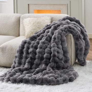 Bedsure Faux Fur Blanket - Soft and Cozy Throw for All